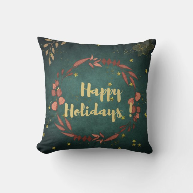 Almofada Travesseiro decorativo Feliz de Férias (Frente)