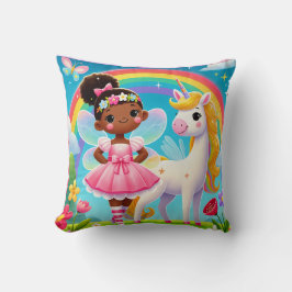 ALMOFADA TRAVESSEIRO DECORATIVO - "FELIZ FÉ COM UNICORN"