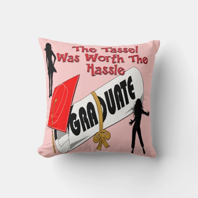 Almofada Travesseiro decorativo (fêmea) vermelho do boné do (Frente)