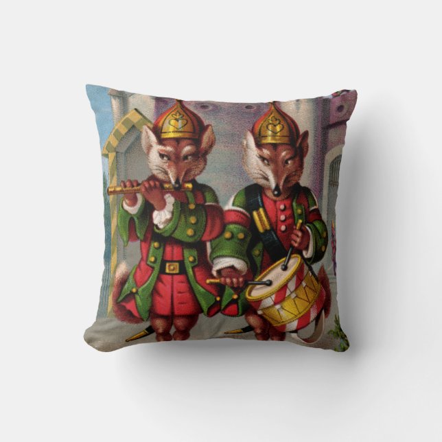 Almofada Travesseiro decorativo Fife & Drum Foxes (Frente)