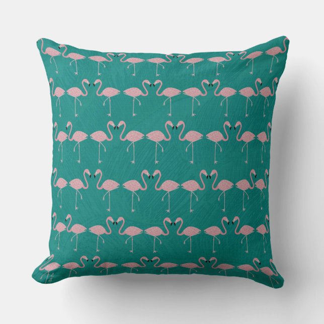 Almofada Travesseiro decorativo Flamingos (Frente)
