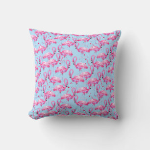 Almofada Travesseiro Decorativo Flamingos Rosa