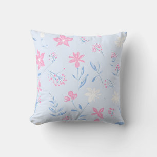 Almofada Travesseiro decorativo flexível rosa e azul