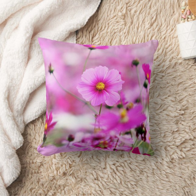 Almofada Travesseiro Decorativo Flor Rosa Doce (Cobertor)