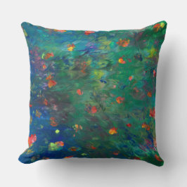 Almofada Travesseiro decorativo Floral abstrato