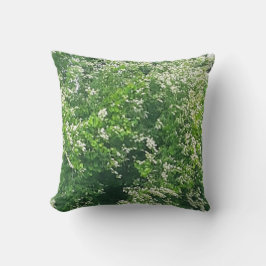 Almofada Travesseiro decorativo Floral Branco