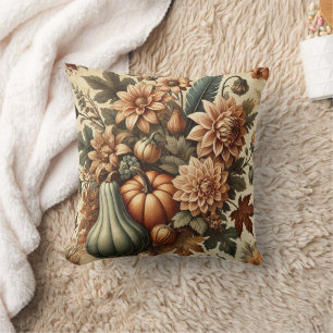 Almofada Travesseiro decorativo Floral de Bombe de outono
