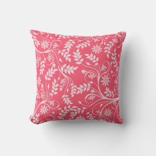 Almofada Travesseiro decorativo Floral de Pêssego