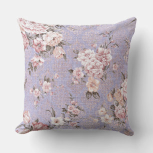 Almofada Travesseiro decorativo floral do Lilac