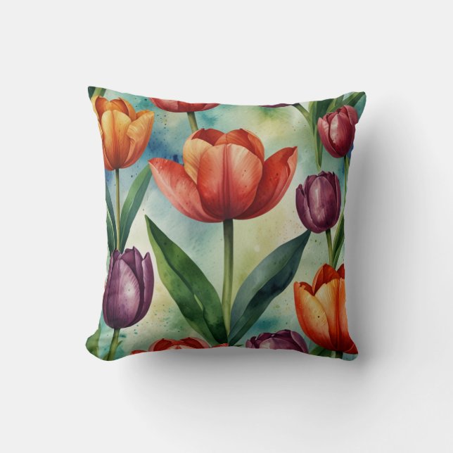 Almofada Travesseiro decorativo Floral Elegante (Frente)