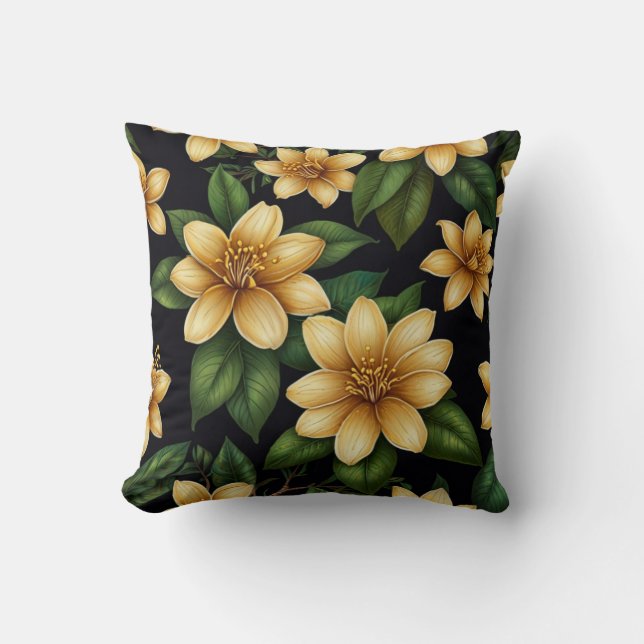 Almofada Travesseiro decorativo Floral Elegante (Frente)