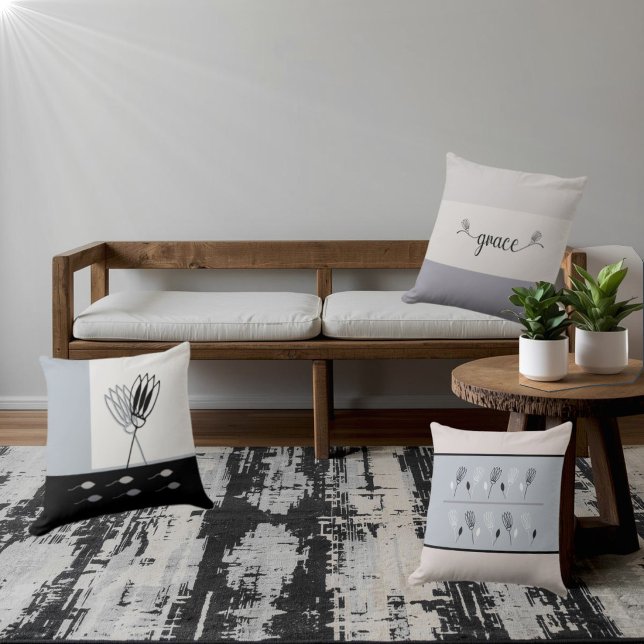 Almofada Travesseiro decorativo Floral Rústico Mínimo dos T (Criador carregado)