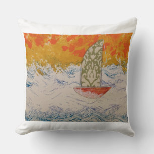 Almofada Travesseiro decorativo Floral Sail