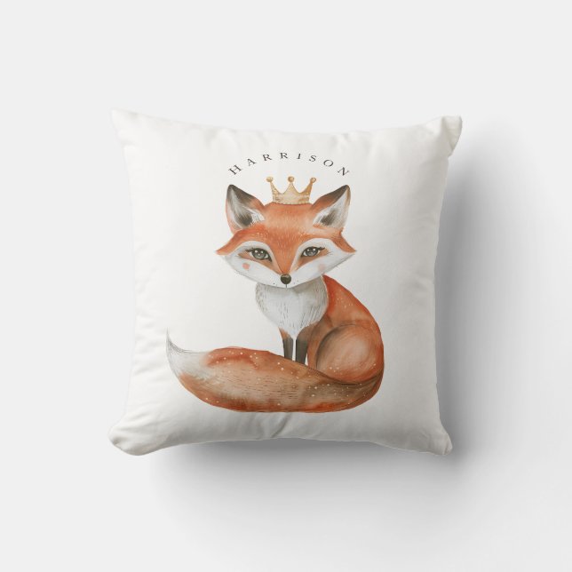 Almofada Travesseiro decorativo Fox 16" x 16" (Frente)