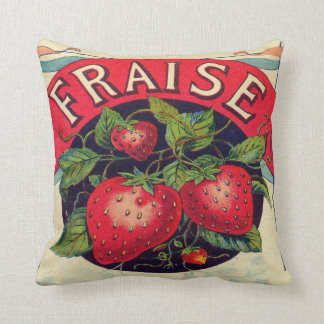 Almofada Travesseiro decorativo francês do sinal da morango