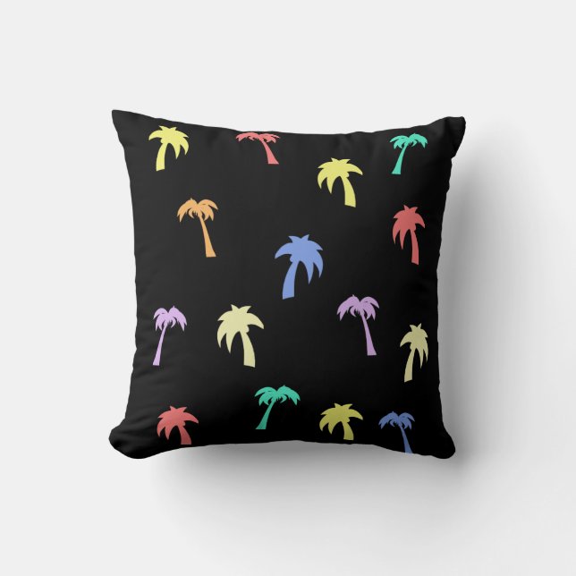 Almofada Travesseiro decorativo Funky Palm Trees (Frente)