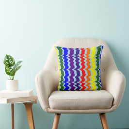 Almofada Travesseiro decorativo Funky Rainbow