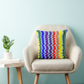 Almofada Travesseiro decorativo Funky Rainbow