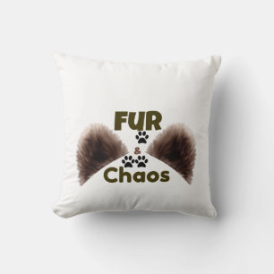 Almofada Travesseiro Decorativo Fur & Chaos Amante de Anima