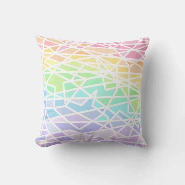 Almofada Travesseiro decorativo Geométrico com Gradiente Ar (Frente)