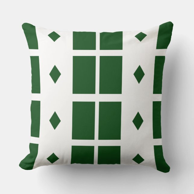 Almofada Travesseiro decorativo Geométrico Emerald Green (Frente)