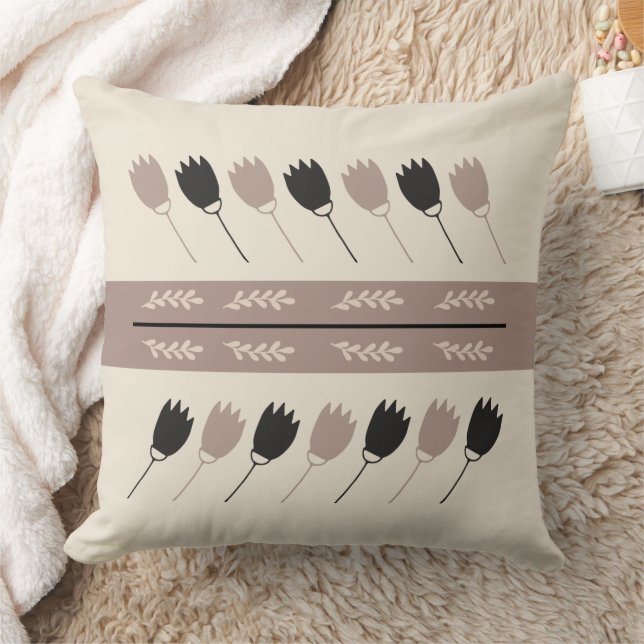 Almofada Travesseiro decorativo Geométrico Floral (Cobertor)