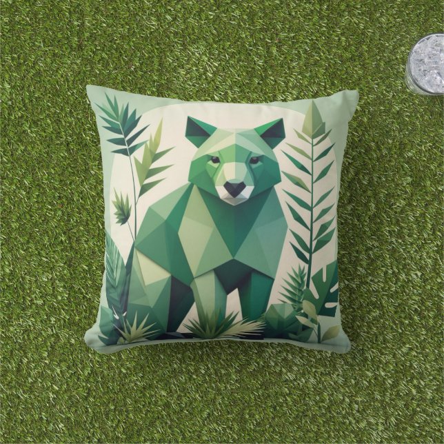 Almofada Travesseiro decorativo Geométrico Moderno (Grama)