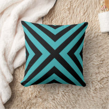 Travesseiro decorativo Geométrico Negra Teal