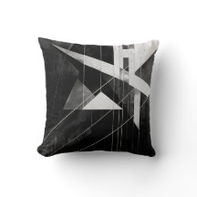 Travesseiro decorativo Geométrico Preto e Branco