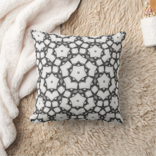Almofada Travesseiro decorativo Geométrico Preto e Branco