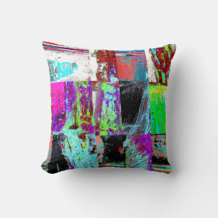 Almofada Travesseiro Decorativo – Grade Abstrata