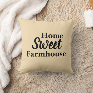 Almofada Travesseiro decorativo "Home Sweet Farmhouse" com