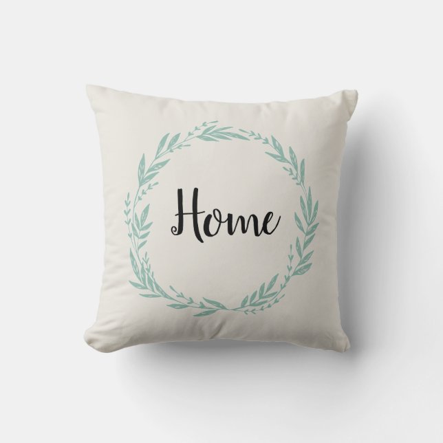 Almofada Travesseiro decorativo Home Wreath (Frente)