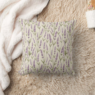 Almofada Travesseiro decorativo Impressão das lavandas