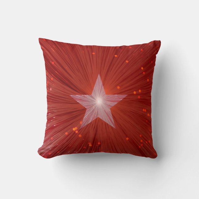 Almofada Travesseiro decorativo impresso Red Star (Frente)