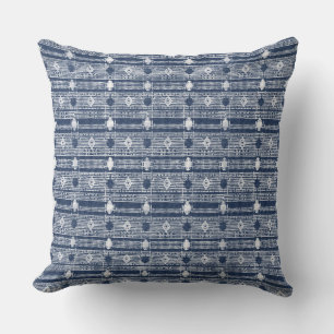 Almofada Travesseiro decorativo Indigo Ethnic Hmong Batik