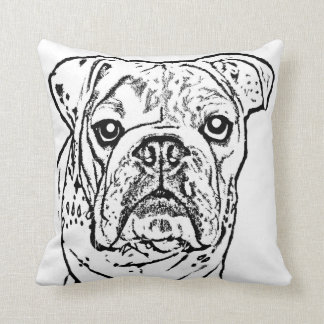 Almofada Travesseiro decorativo inglês do buldogue