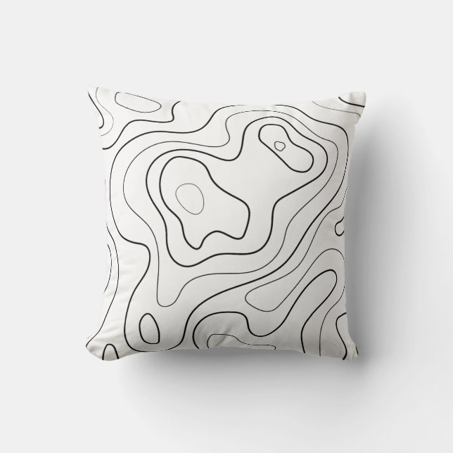Almofada Travesseiro decorativo inspirado em Mapa (Frente)