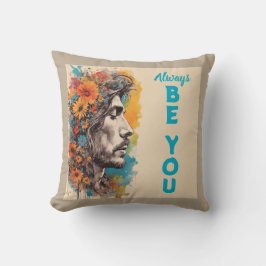 Almofada Travesseiro Decorativo Inspirador "Sempre Seja Voc