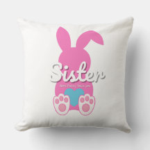 Travesseiro decorativo Irmã Coelhinha - Páscoa da 