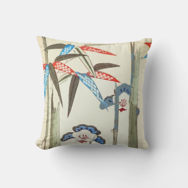 Almofada Travesseiro decorativo japonês do bambu dos (Frente)