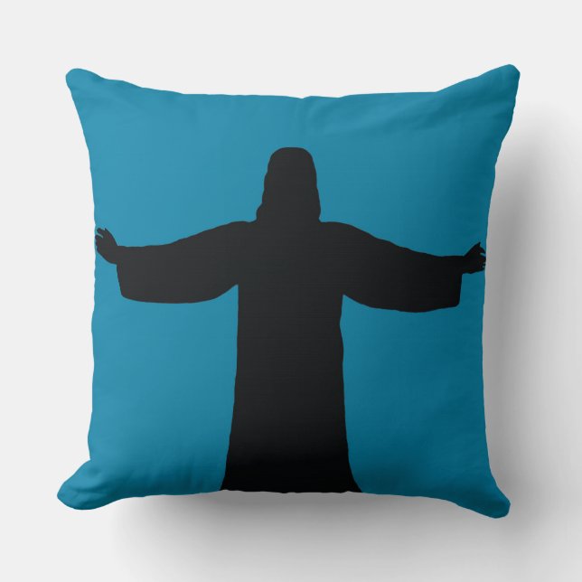 Almofada Travesseiro decorativo jesus cristão  (Frente)