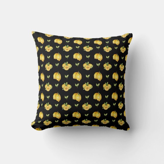 ALMOFADA TRAVESSEIRO DECORATIVO JUICY LEMONS (Frente)