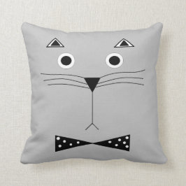 Almofada travesseiro decorativo "Kat do Gatinho" 16" x 16"