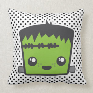 Almofada Travesseiro decorativo Kawaii Frankenstein
