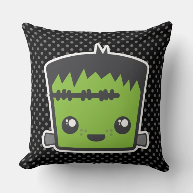 Almofada Travesseiro decorativo Kawaii Frankenstein (Frente)