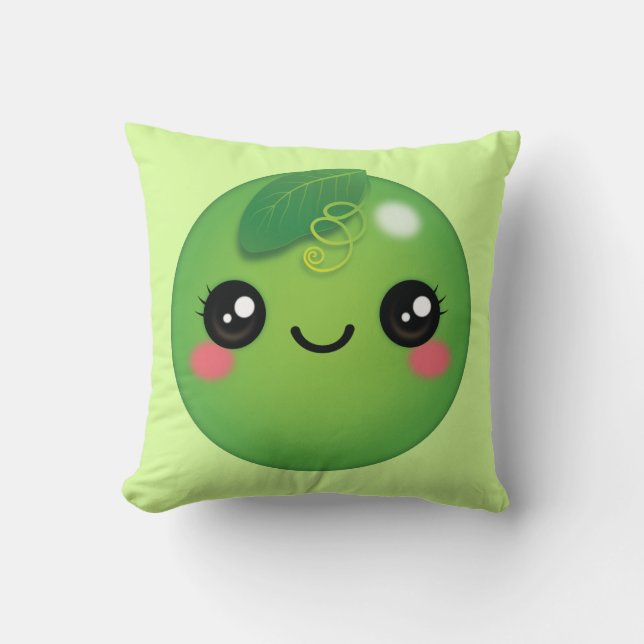 Almofada Travesseiro decorativo Kawaii Pea (Frente)