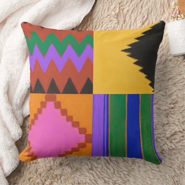 Almofada Travesseiro decorativo Kente (Cobertor)