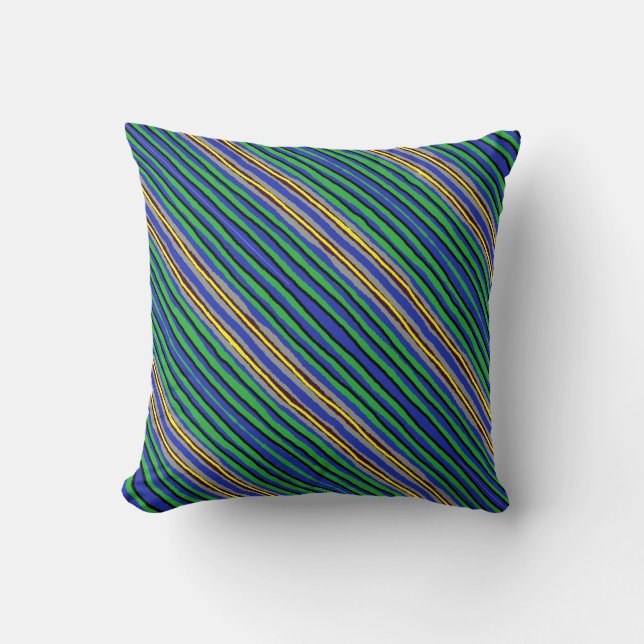 Almofada Travesseiro decorativo - Kente Stripes (Frente)