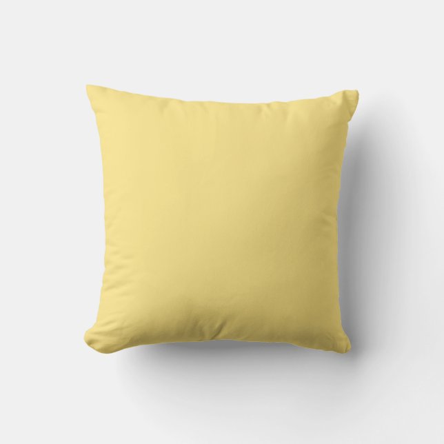 Almofada Travesseiro decorativo khaki amarelo cor sólida (Frente)